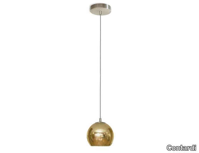 KUBRIC - LED dimmable blown glass pendant lamp _ Contardi