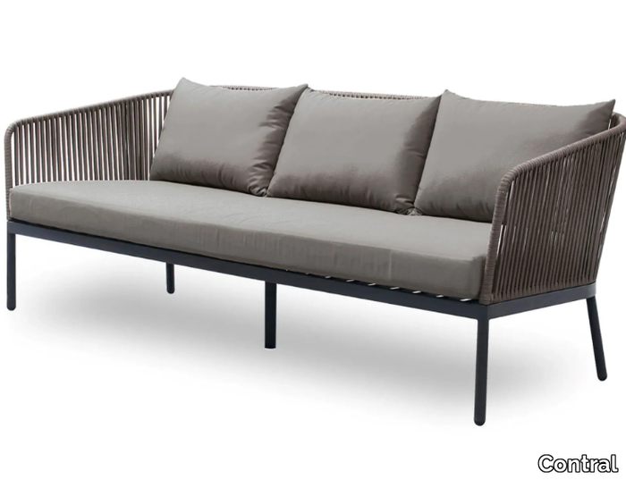 BERGEN - 3 seater fabric outdoor sofa _ Contral