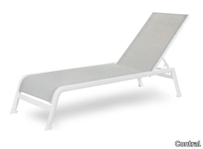 CARAIBI - Recliner aluminium and PVC sun lounger _ Contral