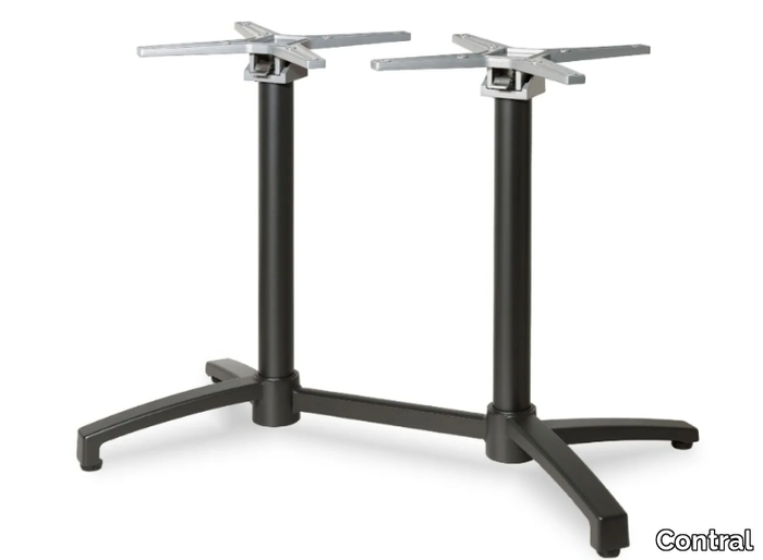 DOMINO - Folding aluminium table base _ Contral