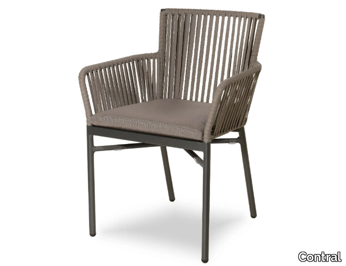 MEGAN - Rope outdoor chair with armrests _ Contral