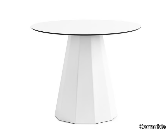 DIX - Round HPL table with sheet base _ Connubia