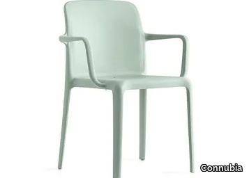 BAYO - Stackable polypropylene chair with armrests _ Connubia