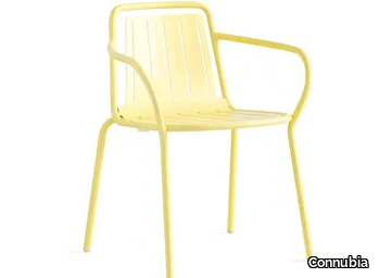 EASY - Plate garden chair with armrests _ Connubia