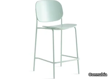 YO! - High polypropylene stool with footrest _ Connubia