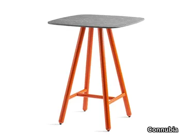 YO! - Contemporary style aluminium high table _ Connubia