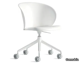 TUKA - Swivel polypropylene office chair with castors _ Connubia