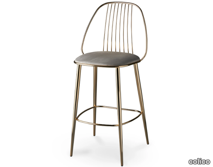 WAIYA.SS - High steel stool with back _ colico