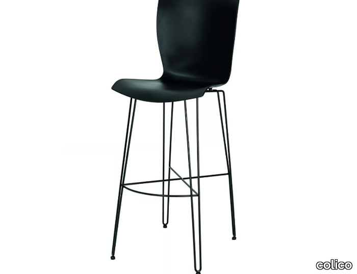 RAPPER.SS - High polypropylene stool with back _ colico