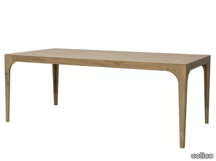 CARGO - Extending rectangular oak table _ colico