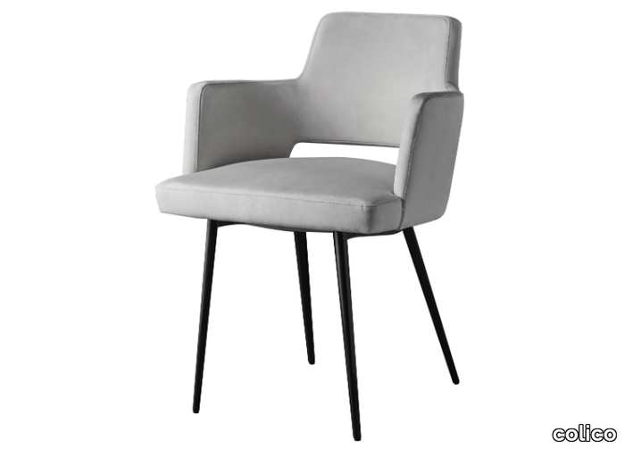 GRACE.P.TT - Upholstered fabric chair with armrests _ colico