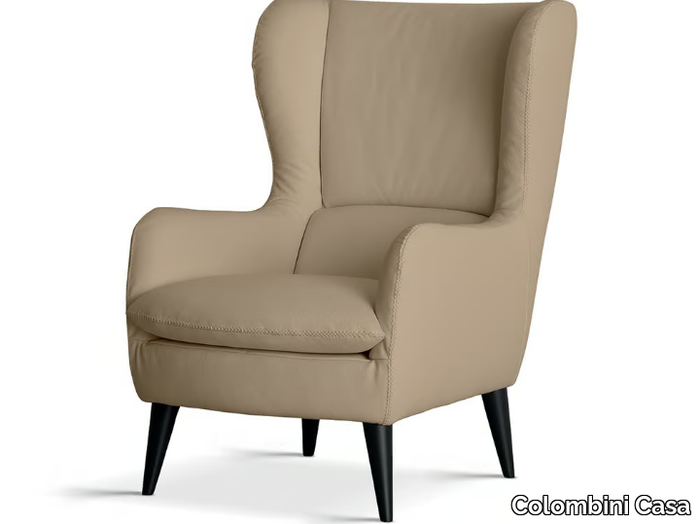 ZARA - Bergere leather armchair _ Colombini Casa