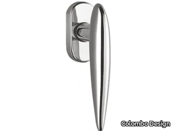 WING DB 32 DK/SM - DK brass window handle on rose _ Colombo Design