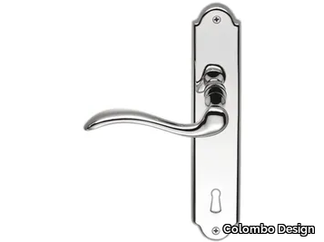 HEIDI CD 31 P - Brass door handle on back plate _ Colombo Design