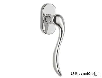 HEIDI CD 32 DK/SM - DK brass window handle on rose _ Colombo Design