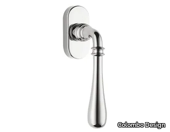 IDA ID 32 DK/SM - DK brass window handle on rose _ Colombo Design