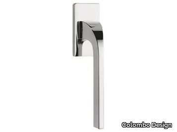 ISY BL 12 DK/SM / BL 12 DKF/SM - DK brass window handle on rose _ Colombo Design