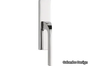 ISY BL 12 IM - Brass window handle on back plate _ Colombo Design