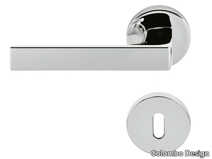 ROBOCINQUE ID 61 R-RY - Cromall® door handle on rose _ Colombo Design