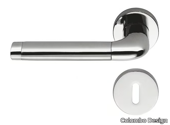 TAIPAN LC 11 R-RY - Cromall® door handle on rose with lock _ Colombo Design