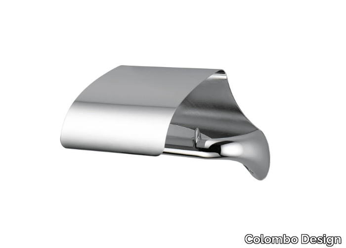 LINK B2491 - Chromed brass toilet roll holder with cover _ Colombo Design