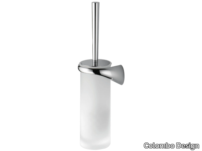 LINK B2407 - Wall-mounted etched glass toilet brush _ Colombo Design