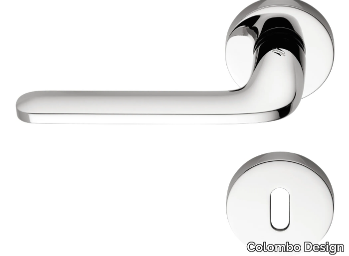 ROBOQUATTRO ID 41 R-RY - Cromall® door handle on rose _ Colombo Design