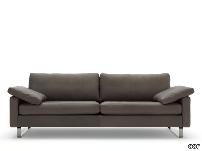 CONSETA - Leather sofa bed _ COR