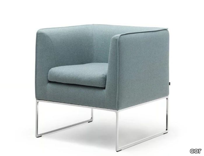 MELL - Upholstered fabric armchair _ COR