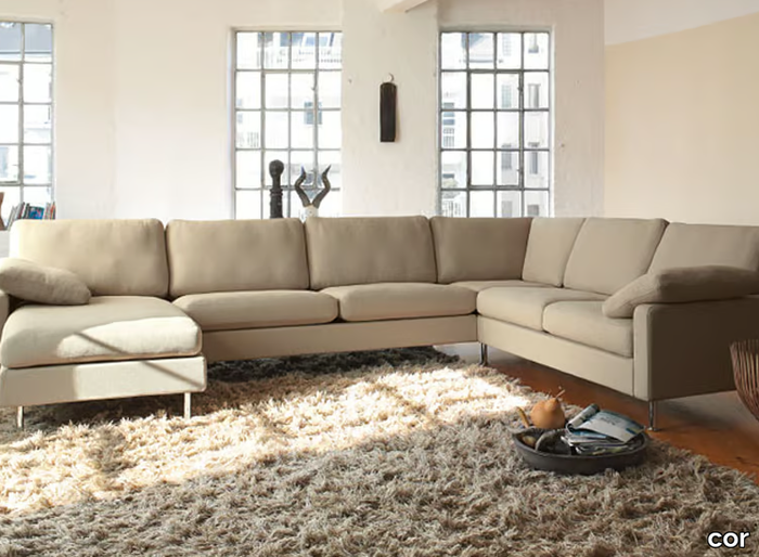 CONSETA - Corner sectional fabric sofa _ COR