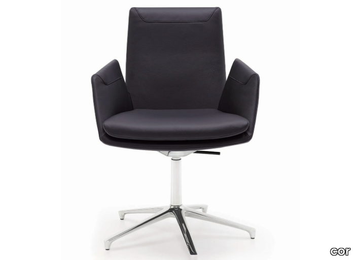 CORDIA - Office chair with armrests with 5-Spoke base _ COR