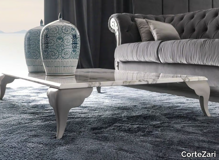 ALICE - Marble coffee table for living room _ CorteZari