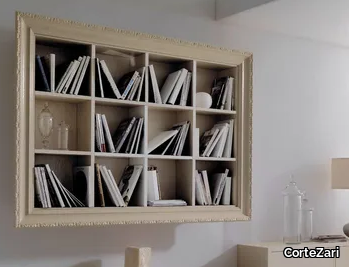 GRETA - Open floating wooden bookcase _ CorteZari