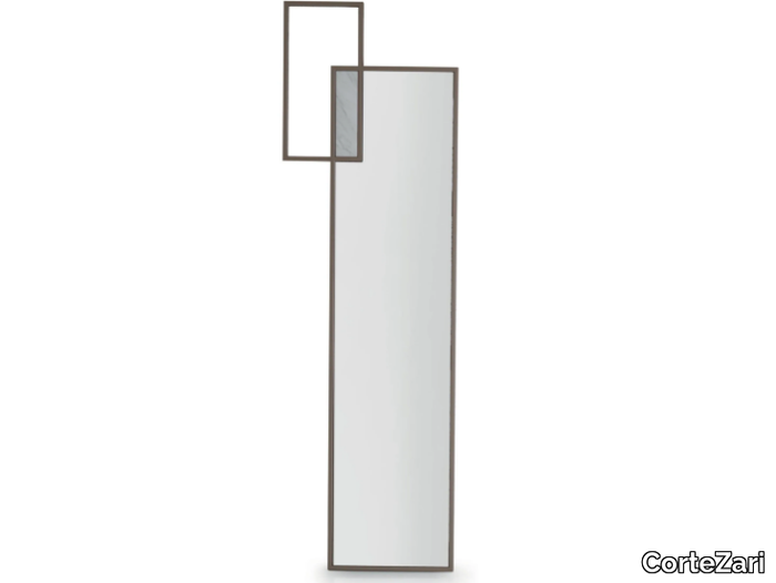 LINK - Rectangular framed wall-mounted iron mirror _ CorteZari