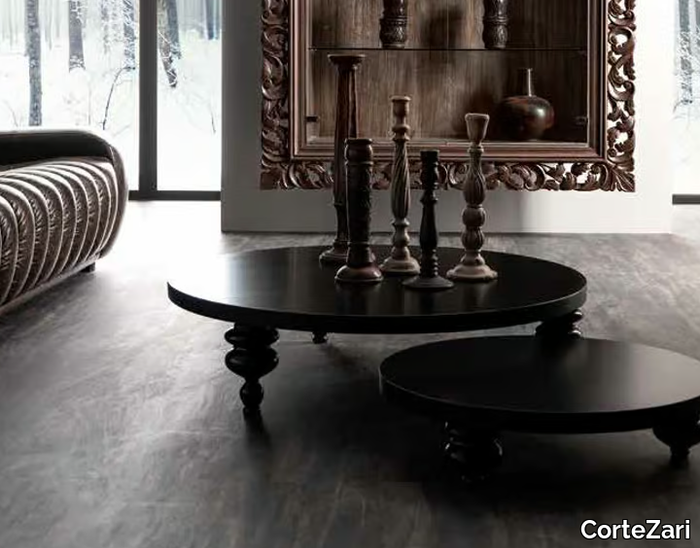 KEOPE II - Round low coffee table for living room _ CorteZari