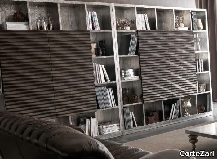 EBON - Silver leaf bookcase _ CorteZari