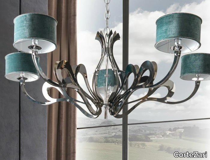ORIONE-ROLL - Nickel chandelier _ CorteZari