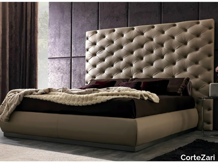 RICHARD - Double bed with tufted headboard _ CorteZari