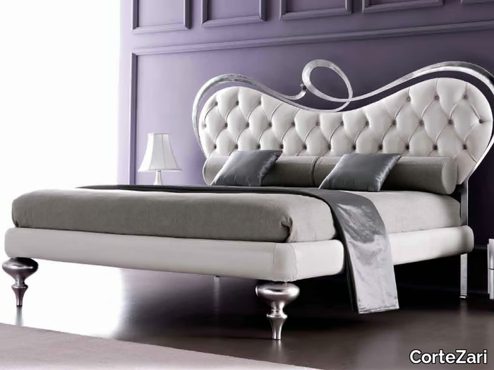 ROMEO - Double bed with upholstered headboard _ CorteZari