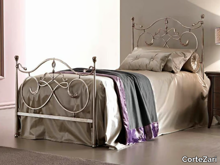 ARTÙ - Silver leaf single bed _ CorteZari