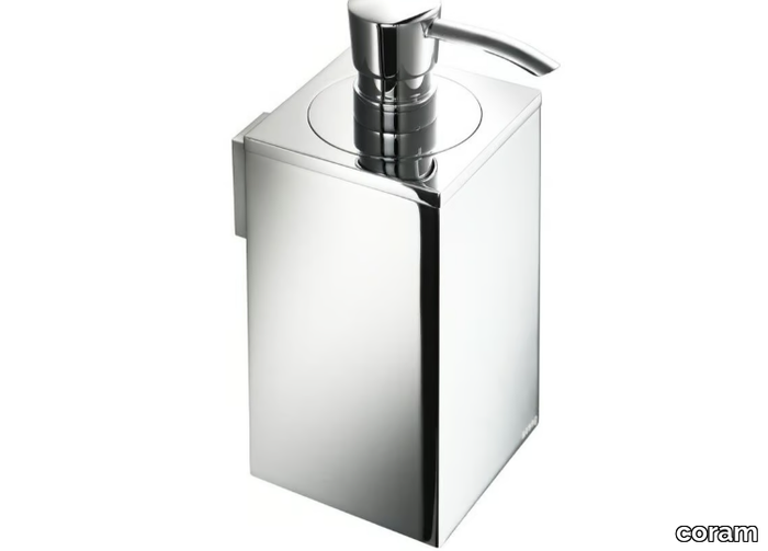 MODERN ART - Wall-mounted metal Bathroom soap dispenser _ coram