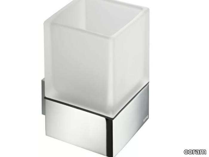 MODERN ART - Wall-mounted glass toothbrush holder _ coram