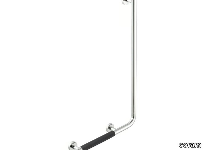 COMFORT & SAFETY - L-shaped metal shower grab bar _ coram