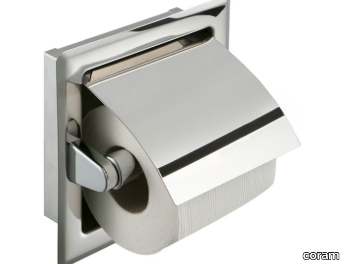 HOTEL - Built-in metal Toilet roll holder _ coram