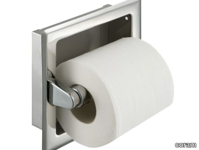 HOTEL - Built-in metal Toilet roll holder _ coram