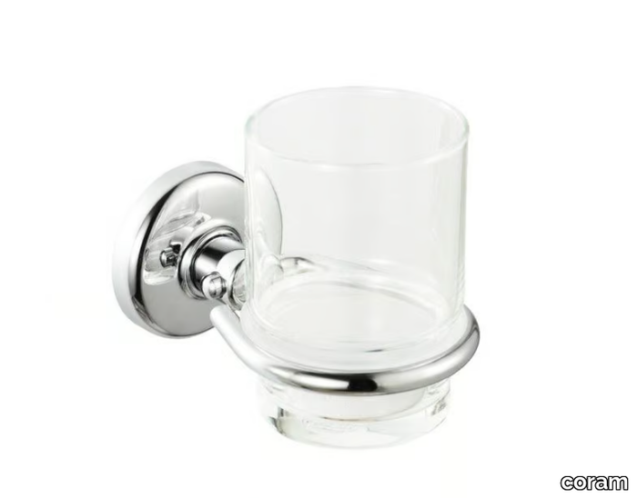 HOTEL - Wall-mounted glass toothbrush holder _ coram