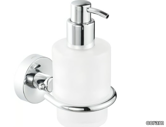 LUNA - Wall-mounted glass Bathroom soap dispenser _ coram