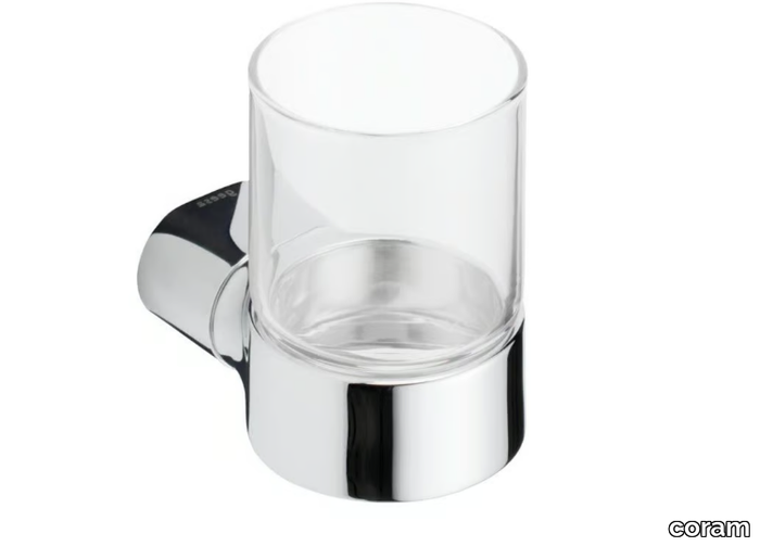 WYNK - Wall-mounted glass toothbrush holder _ coram