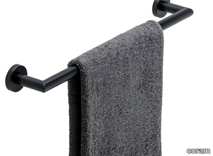 NEMOX BLACK - Metal towel rail _ coram