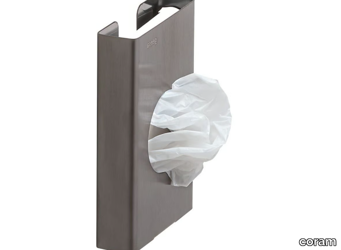 NEMOX BRUSHED - Metal Hygiene bag dispenser _ coram